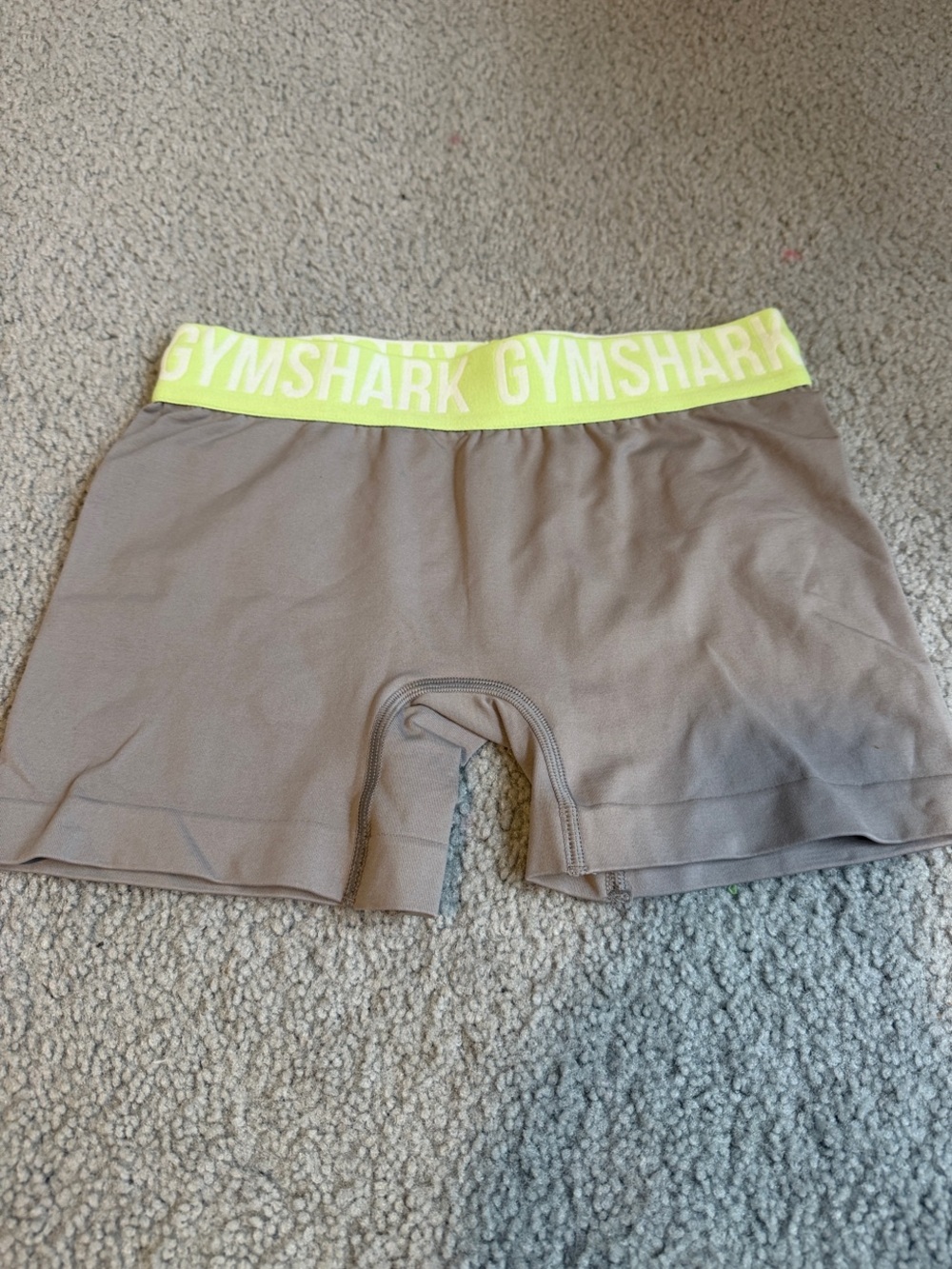 Gymshark Women’s Training Shorts with Neon Yellow Waistband